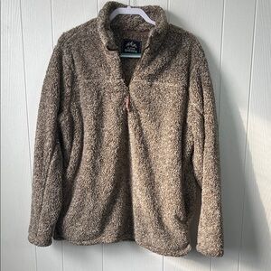 Alpine Sherpa Tan Quarter-Zip Pullover